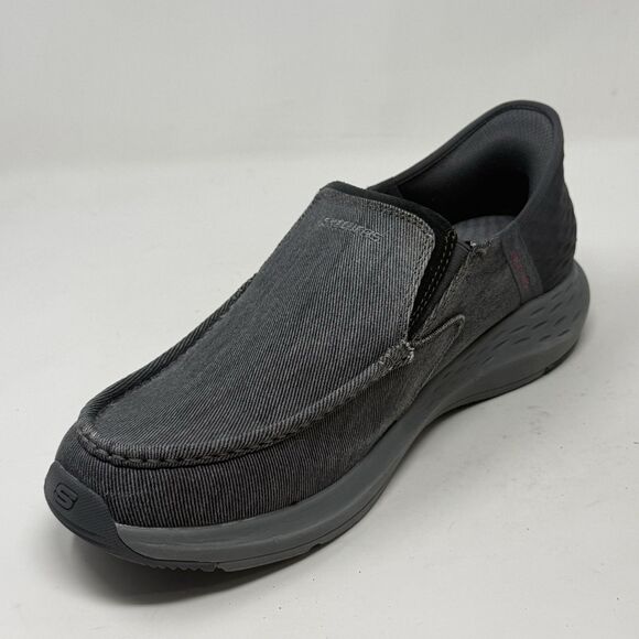 Skechers Parson Dewitt Slip Ins Shoes Mens 12 WW Extra Wide Fit Gray Loafers main image 12
